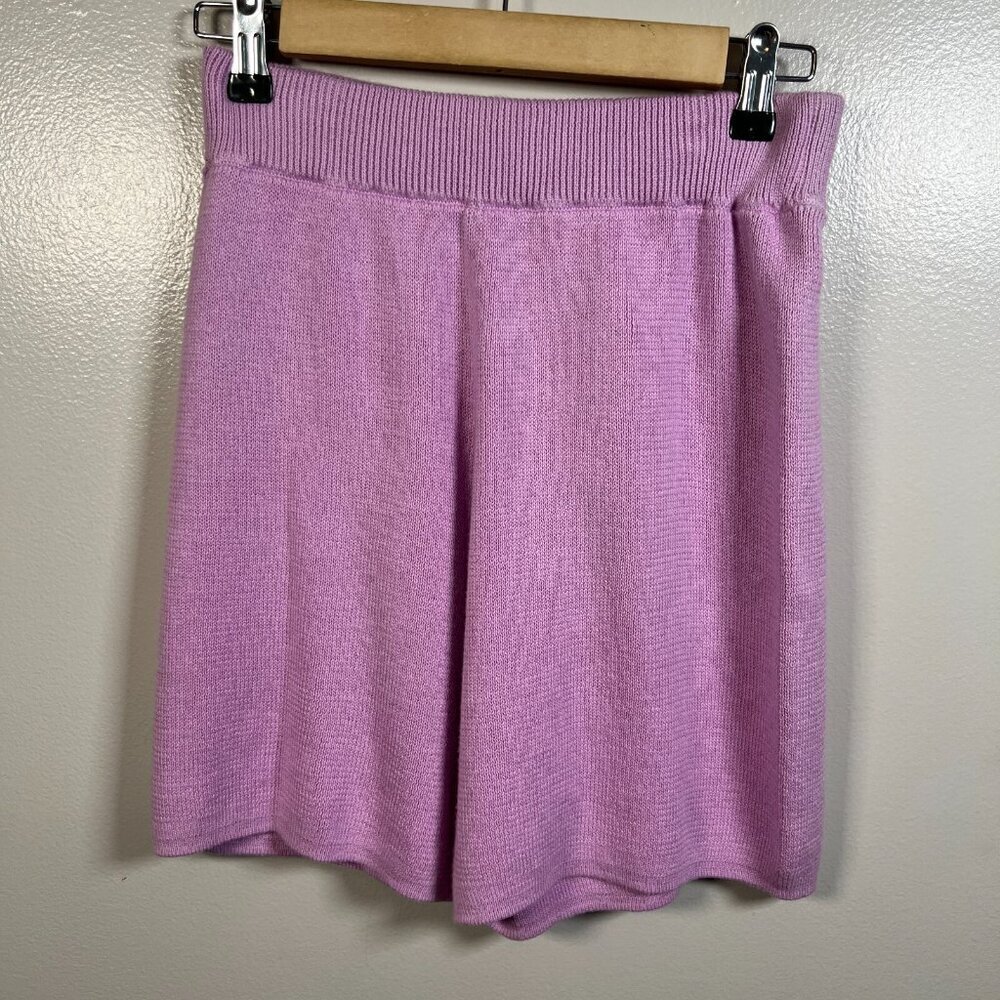 Mr. Mittens Knit High Waist Shorts Size XS/Small Lilac Purple Lounge Casual